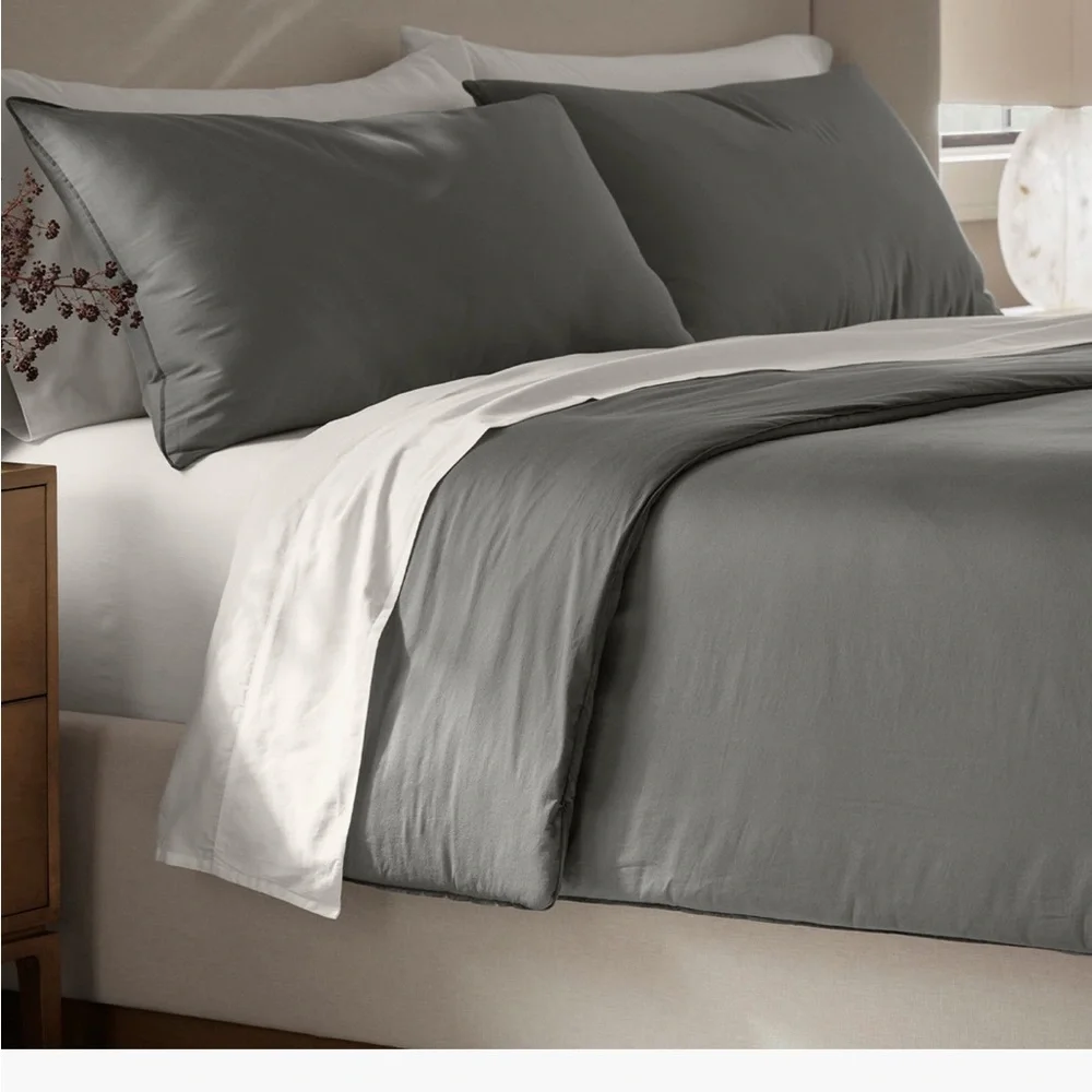 Boll & Branch NWT Organic Cotton Comforter & Sham Set